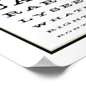 Poster Tests de la novelité amusante Typographie (Coin)