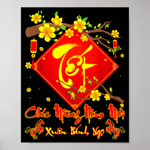 Poster Tét 2026 Chúc Mừng Năm Mới Xuân Bính Ngọ Vietnam