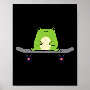 Poster Têtard de grenouille amphibie skate Frog planche à