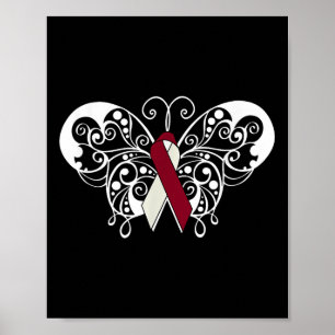 Poster Tête &amp; Sensibilisation au cancer du cou T Ribb