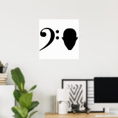 Poster Tête basse (Bureau à domicile)