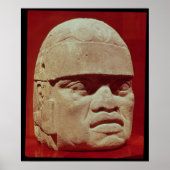 Poster Tête colossale, Olmec (Devant)