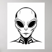 Poster Tête d'alien (Devant)