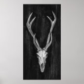 Poster Tête d'animal de cerf rustique (Devant)