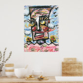 Poster Tête dans les nuages (Cuisine)