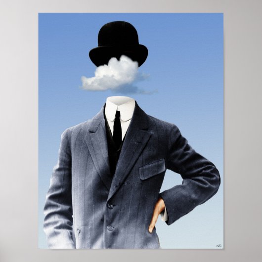Poster "Tête Dans Les Nuages" (Devant)