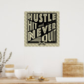 Poster Tête De Baseball, Touche Et Ne Cesse Jamais D'Impr (Cuisine)