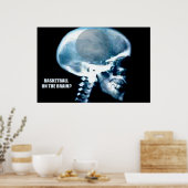 Poster Tête de basket-ball (rayons X) (Cuisine)