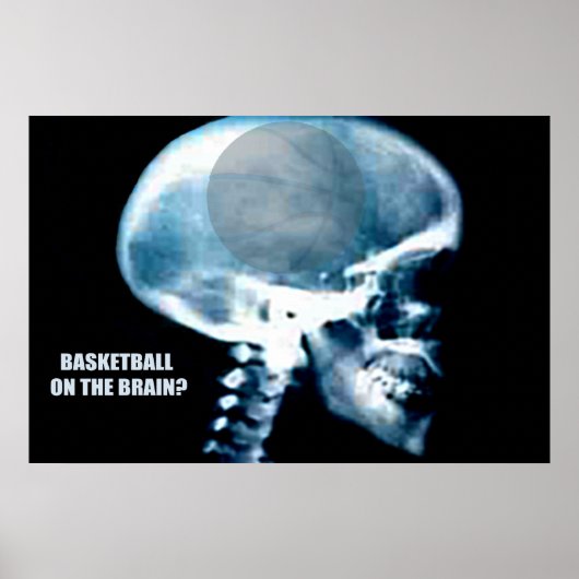 Poster Tête de basket-ball (rayons X) (Devant)