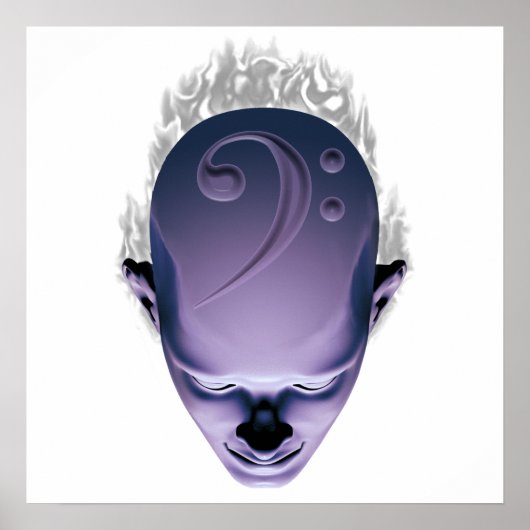 Poster Tête de basse fumeuse (Devant)