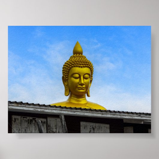 Poster Tête de Bouddha à Bangkok (Devant)