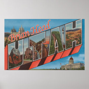Poster Tête de Brian, Utah - grandes scènes de lettre