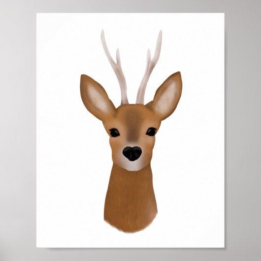 Poster Tête de cerf (Devant)