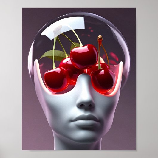Poster Tête de cerise (Devant)