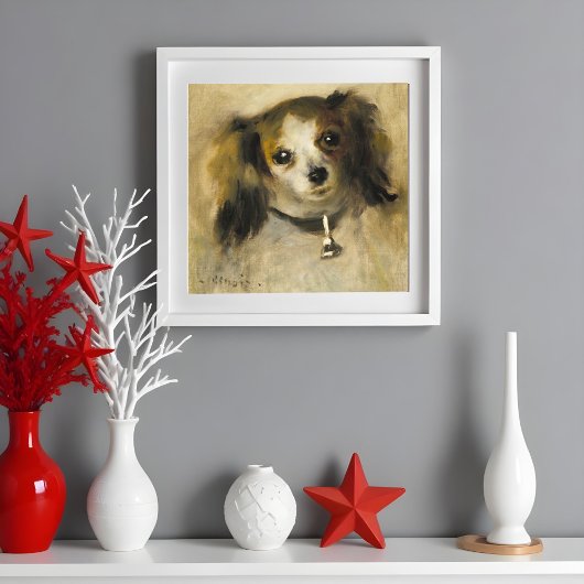 Poster Tête de chien, Auguste Renoir