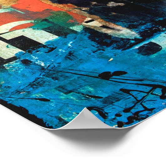 Poster Tête de collage (Coin)