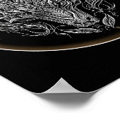 Poster Tête de dragon Abstraite en esthétique (Coin)