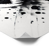 Poster Tête de dragon d'encre (Coin)