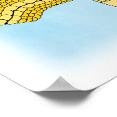 Poster Tête de dragon d'or en profil (Coin)