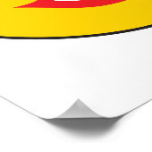 Poster Tête de fille en bâton (Coin)