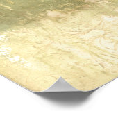 Poster Tête de fleurs Abstraite de texture laquée (Coin)