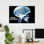 Poster Tête de football (rayons X) (Bureau à domicile)