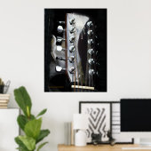 Poster Tête de guitare (Bureau à domicile)