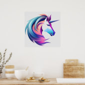 Poster Tête de licorne (Cuisine)