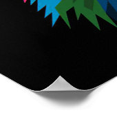 Poster Tête de lion colorée Lion (Coin)