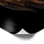 Poster Tête de lion en mosaïque majestueuse (Coin)