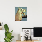 Poster Tête de lit funéraire en forme de déesse (Bureau à domicile)