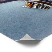 Poster Tête de loup d'inspiration vintage - Nostalgic (Coin)