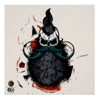 Tête de mort hipster skulls punk anarchiste