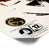 Poster Tête de mort hipster skulls punk anarchiste (Coin)