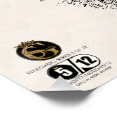 Poster Tête de mort hipster skulls stay true (Coin)