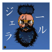 Tête de mort punk hipster G-skulls crâne futuriste