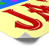 Poster Tête de musique du festival de jazz (Coin)