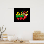 Poster Tête de poivre 24,95 $ Vector Art Wall (Cuisine)