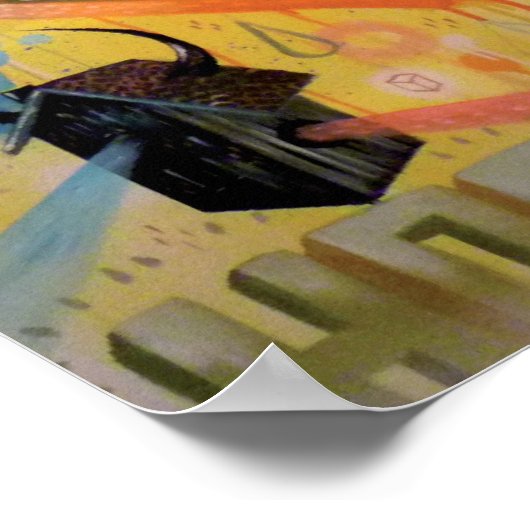 Poster Tête d'ours volant (Coin)