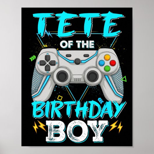 Poster Tete Du Jeu Vidéo De Correspondance Du Garçon D'an (Devant)