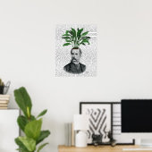 Poster Tête du Plante Aspidistra (Bureau à domicile)