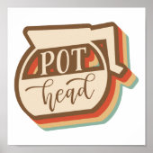 Poster Tête du pot | Café de style rétro (Devant)