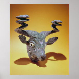 Poster Tête d'un taureau, d'Irak, c.2000 av.
