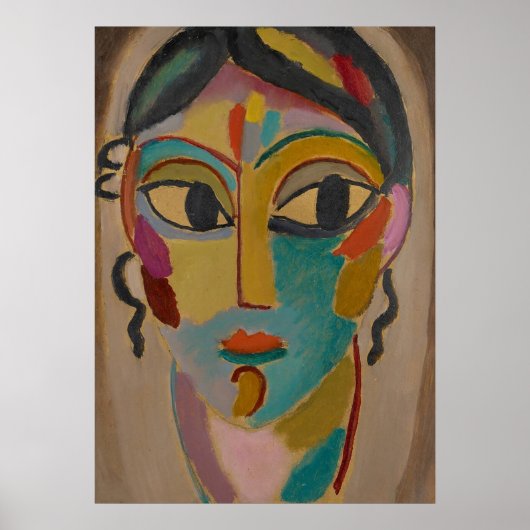 POSTER TÊTE D'UNE FILLE (Devant)