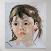 Poster Tête d'une jeune fille (Devant)