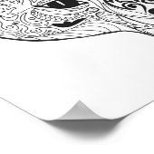 Poster Tête Fox 2 inspirée (Coin)