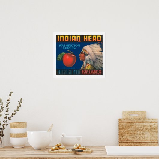 Poster Tête indienne (Cuisine)