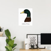 Poster Tête Mallard Drake (Bureau à domicile)