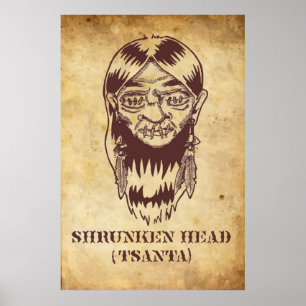 Poster Tête rétrécie