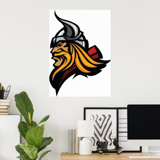 Poster Tête viking (Bureau à domicile)